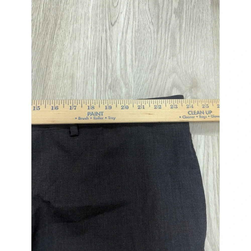Pronto Uomo Mens Two Piece Suit Charcoal Gray Wool Blend 54 Regular 49 Waist